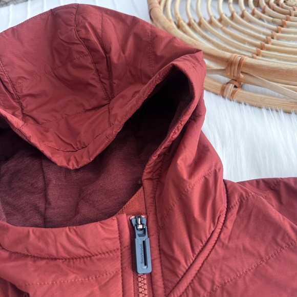 Smartwool Women's Smartloft Vest Hooded Zip Up Pecan Brown Red XL - Picture 6 of 12
